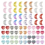 180Pcs 18 Style Electroplate Transparent Glass Bead