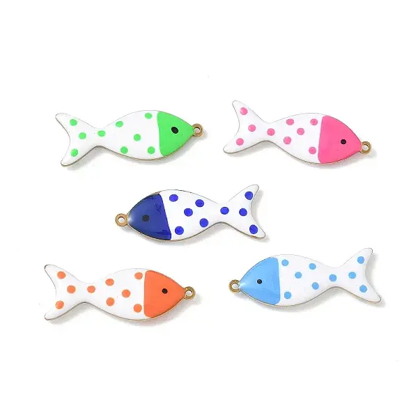 201 Stainless Steel Enamel Pendants