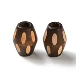 Schima Wood Carved European Beads