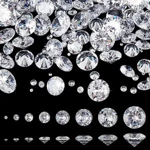 160Pcs 8 Styles Cubic Zirconia Cabochons