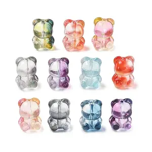 Baking Paint Transparent Glass Beads