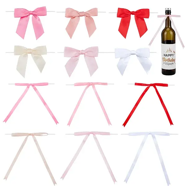 78pcs Polyester Bowknot Ornament Accessories