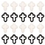 20Pcs 2 Colors Glass Beads Enamel Beads