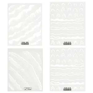 4 Sheets 4 Style 5D Nail Art Stickers