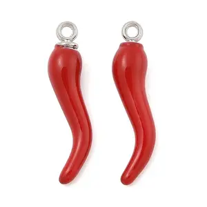 Rack Plating Alloy Enamel Pendants