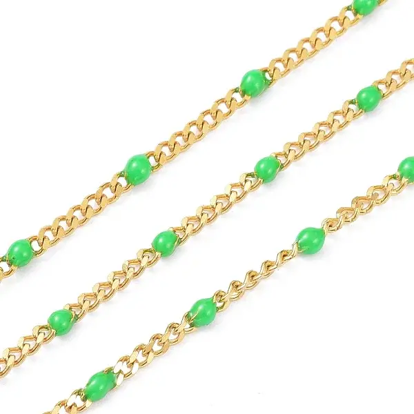 Ion Plating(IP) 304 Stainless Steel Enamel Curb Chains