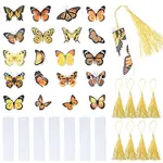 DIY Acrylic Blank Rectangle with Polyester Tassel Bookmark Making Kits