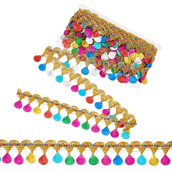Polyester Colorful Tassel Lace Trim