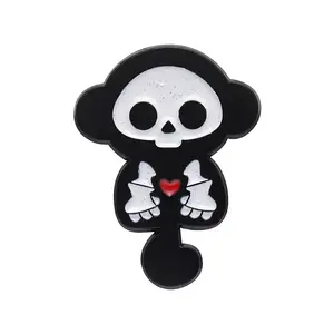 Black Alloy Brooches