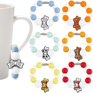 6Pcs Silicone Wine Glass Charms