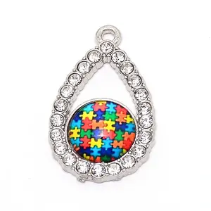 Zinc Alloy Enamel Pendants