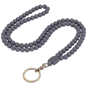 1Pc Silicone ID Card Neck Strap Card Holder