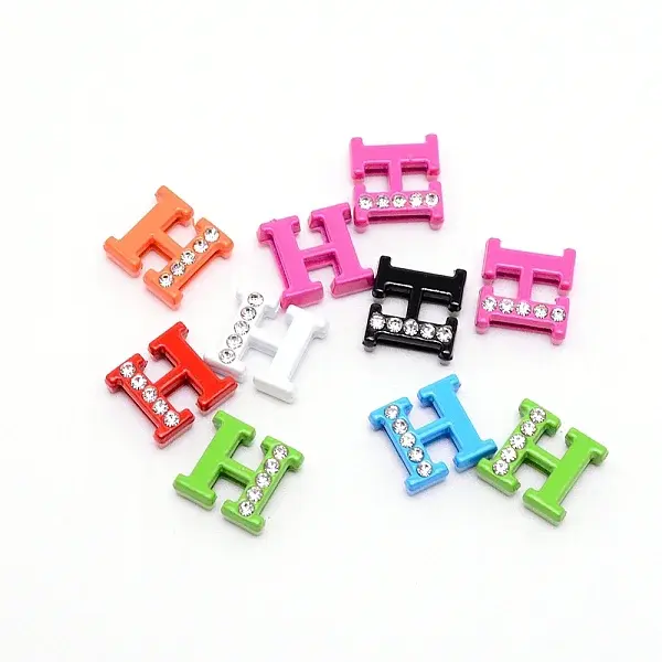 Rhinestone Slide Letter Charms