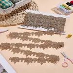 5 Yards Metallic Yarn Flower Lace Trim Ribbons