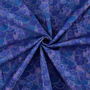 Cotton Fish Scale Pattern Fabric