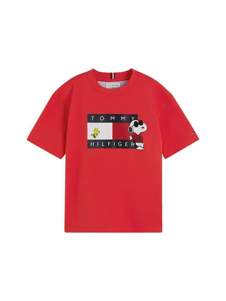 TOMMY HILFIGER Tričko  ohnivo červená