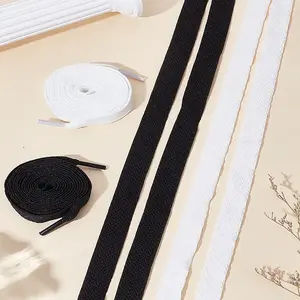 4Pcs 2 Colors Wave Pattern Polyester Shoelaces