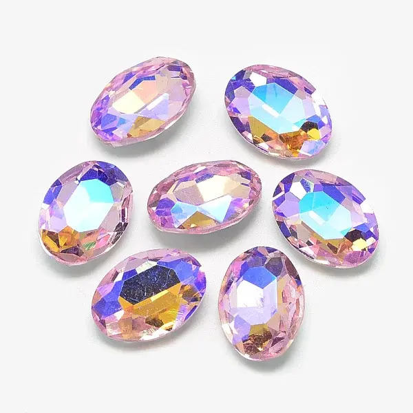 Pointed Back Glass Rhinestone Cabochons