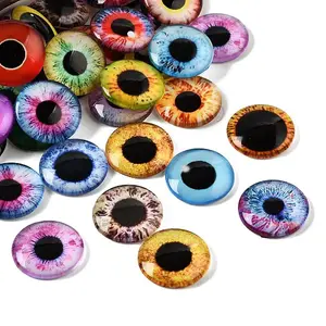 Printed Transparent Glass Cabochons