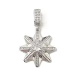 Brass Micro Pave Cubic Zirconia Pendants