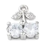 Brass Micro Pave Cubic Zirconia Charms