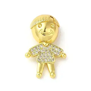 Rack Plating Brass Micro Pave CLear Cubic Zirconia Pendants