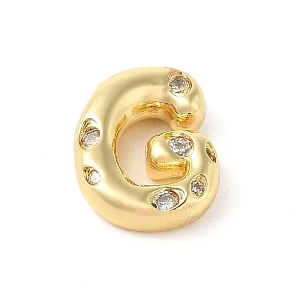 Brass Micro Pave Clear Cubic Zirconia Pendant