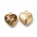 Faceted Glass Rhinestone Pendants
