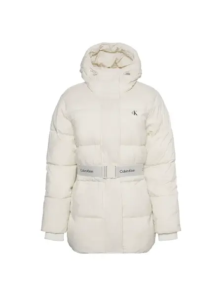Calvin Klein Jeans Prechodná bunda  biela ako vlna