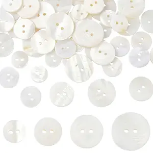 60Pcs 4 Styles Shell Buttons