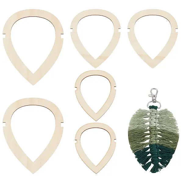 Wood Knitting & Macrame Feather Tassel Tool