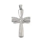 Brass Micro Pave Clear Cubic Zirconia Pendants