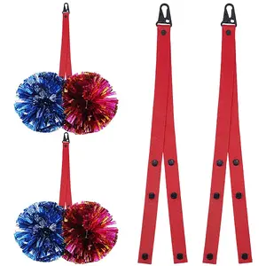 Polyester Pom Pom Holder Straps for Cheerleading Accessories