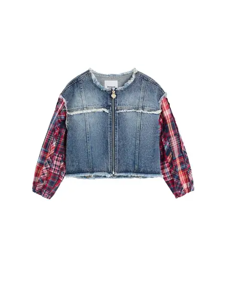 Desigual Prechodná bunda  modrá / červená