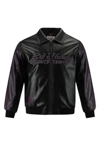 Ed Hardy Prechodná bunda  tmavofialová / čierna