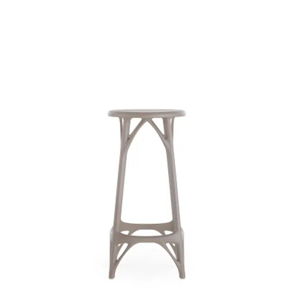 A.I.stool light 65 lesklá šedá Kartell