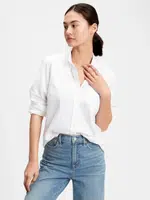 GAP Košile V-Fitted Boyfriend Oxf - Dámské