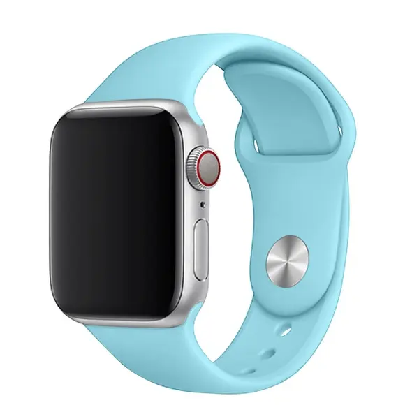 Set silikonových řemínků FIXED Silicone Strap pro Apple Watch 42/44/45 mm, tyrkysová