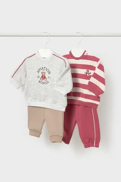 Mayoral Newborn teplákový set kojenecký s bavlnou