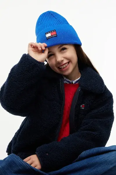 Tommy Hilfiger pletená čepice dětská bavlněná