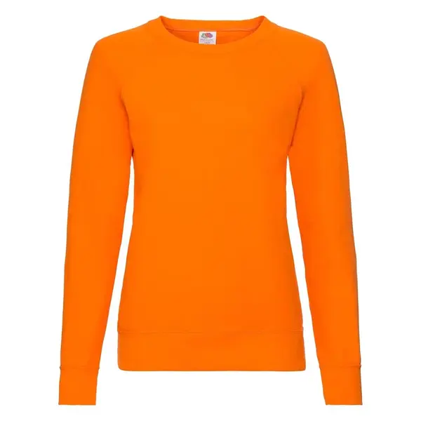 Orange classic sweatshirt light Fruit of the Loom