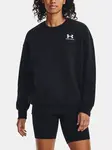 Under Armour Mikina Essential Flc OS Crew-BLK - Dámské