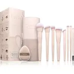 Luvia Cosmetics Nude Aura sada štetcov s puzdrom 11 ks
