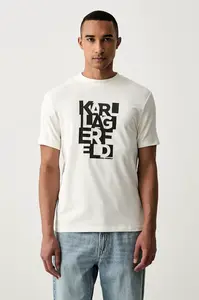 Karl Lagerfeld tričko pánské bavlněné s elastanem