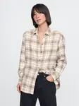 GAP Oversize flanelová košile Big Shirt - Dámské