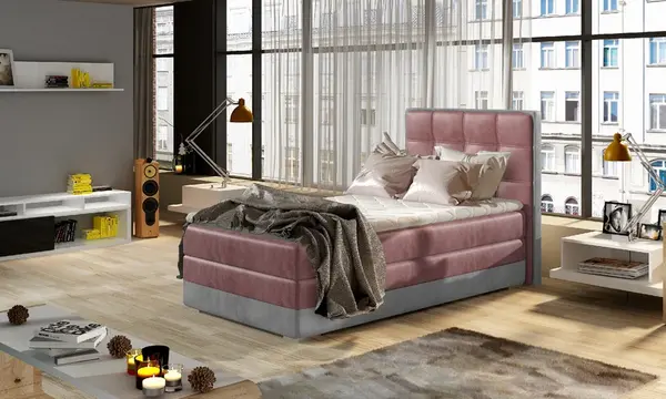 Boxspring Aster 90 látka: Monolith 63/ Monolith 84, Varianta: Levá
