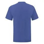 Blue Iconic Combed Cotton T-shirt with Fruit of the Loom Sleeve