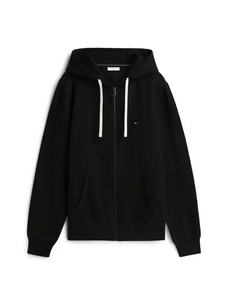 TOMMY HILFIGER Tepláková bunda 'ESSENTIAL'  čierna