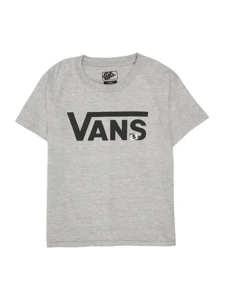 VANS Tričko 'CLASSIC'  sivá melírovaná / čierna