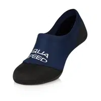 AQUA SPEED Unisex&#039;s Swimming Socks Neo Navy Blue/Black Pattern 10
